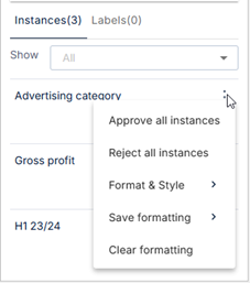 Ellipsis Menu Options for a Table Variable Instance