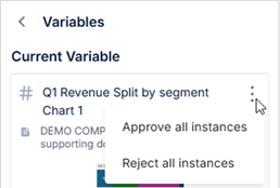 Approve/Reject All Variable Instances