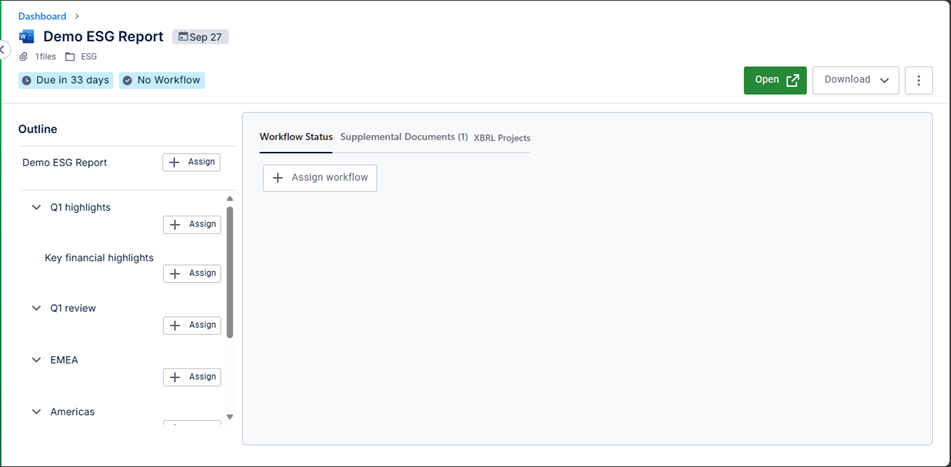 The Report Details Page