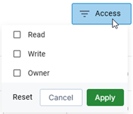 Filter Users by Access