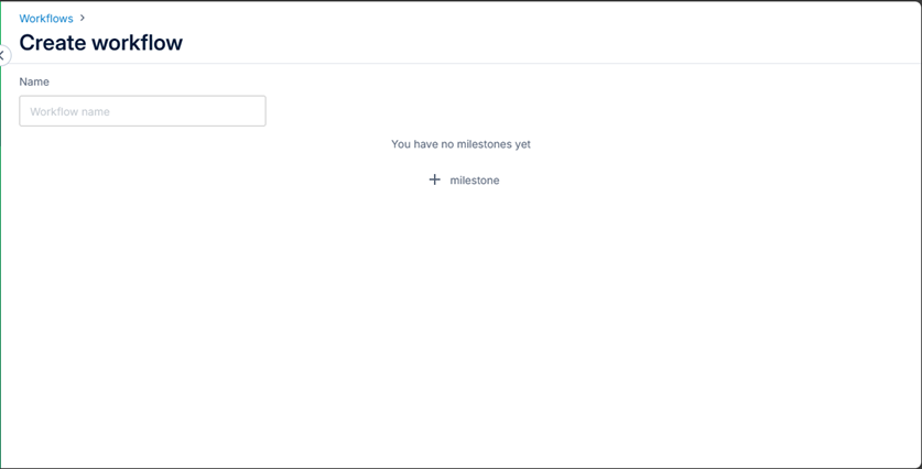 The Create Workflow Page