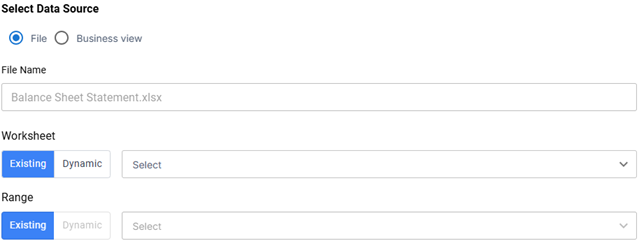 Define Worksheet and Data Range 