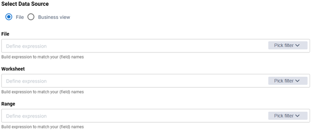 Build Expression to Define a Custom File