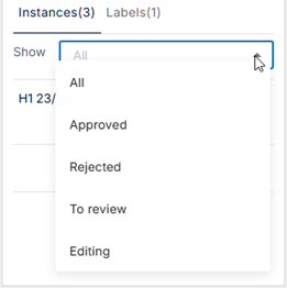 Show Options for Variable Instances