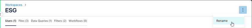 Select the Rename Option