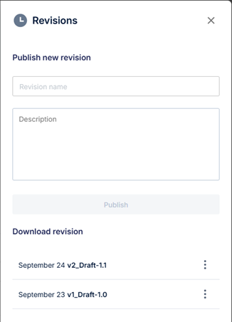 Publish Report Revisions